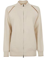 Kiton - Zip-Up Raglan-Sleeve Cardigan - Lyst