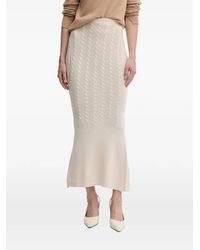 Twinset - Cable-Knit Flared-Hem Midi Skirt - Lyst