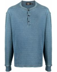 RRL - Camiseta con solapa de botones - Lyst