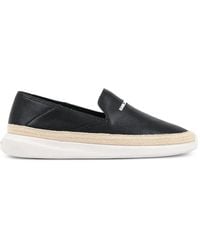 KARL LAGERFELD - Logo-Print Braided-Trim Loafers - Lyst