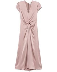 Alysi - Satin Maxi Dress - Lyst