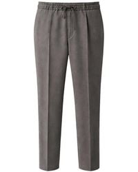 Pal Zileri - Drawstring-Waistband Pleated Trousers - Lyst