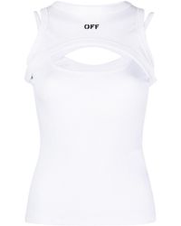 Off-White c/o Virgil Abloh - Cut Out Tank Top - Lyst