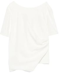Kaos - Draped Asymmetric-Hem Blouse - Lyst