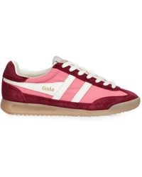 Gola - Firefly Suede-Panelled Sneakers - Lyst