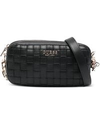 Guess - Small Sandy Woven Crossbody Bag - Lyst
