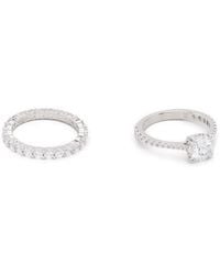 Swarovski - Stilla Rings (Set Of Two) - Lyst