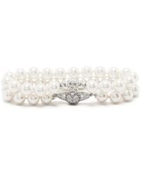 Vivienne Westwood - Bracelet Orb À Détails De Perles Artificielles - Lyst