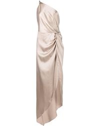 Michelle Mason - Robe longue en soie à design noué - Lyst