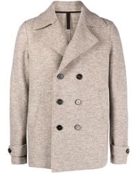 Harris Wharf London - Double-breasted Button Coat - Lyst