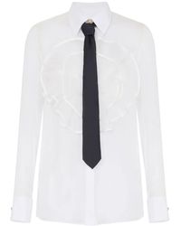 Elisabetta Franchi - Ruffle-Detailed Shirt - Lyst