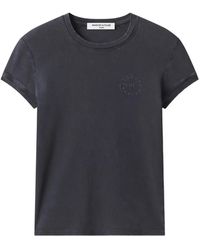 Maison Kitsuné - T-Shirt Circle Stamp À Logo Brodé - Lyst