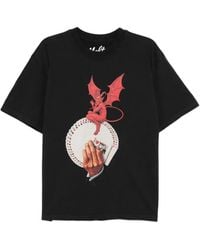Melt - Graphic-Print Round Neck T-Shirt - Lyst