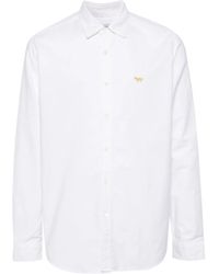 Junya Watanabe - X Maison Kitsuné Logo-Embroidered Shirt - Lyst