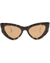 Gucci - Tortoiseshell-Effect Cat-Eye Sunglasses - Lyst