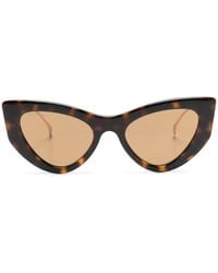 Gucci - Tortoiseshell-Effect Cat-Eye Sunglasses - Lyst