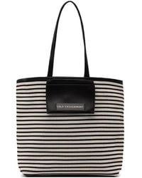 Lola Casademunt - Striped Logo-Plaque Tote Bag - Lyst