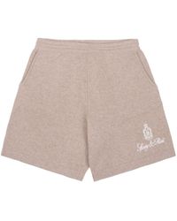 Sporty & Rich - Shorts Vendome con logo bordado - Lyst