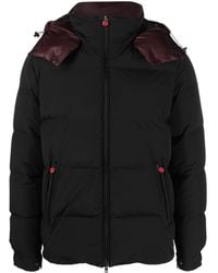 Kiton - Logo-embroidered Hooded Puffer Jacket - Lyst