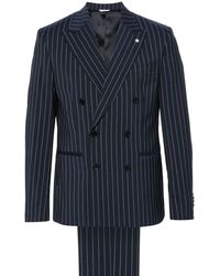 Manuel Ritz - Pinstriped Double-breasted Suit - Lyst