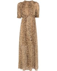 Liu Jo - Vestido largo con estampado de leopardo - Lyst