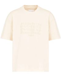 Maison Margiela - Numbers-Embroidered Cotton T-Shirt - Lyst