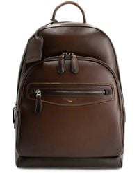 Santoni - Leather Backpack - Lyst