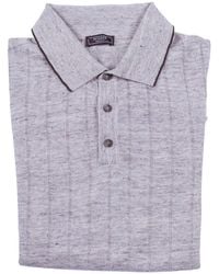 Peserico - Ribbed-Knit Polo Sweater - Lyst