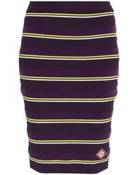 CASABLANCA - Pencil Skirt With Pinstripe Pattern - Lyst