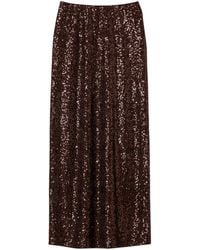 Twinset - Maxi-Rok Met Pailletten - Lyst
