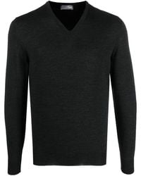 Drumohr - V-Neck Knitted Jumper - Lyst