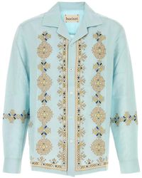 BAZISZT - Embroidered Long-Sleeve Shirt - Lyst