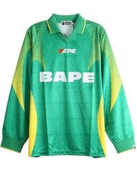 A Bathing Ape - Logo-Print Long-Sleeve T-Shirt - Lyst