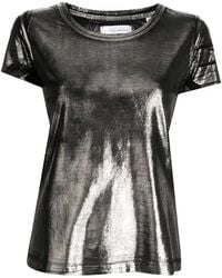 Madison Maison - Metallic Coated T-Shirt - Lyst