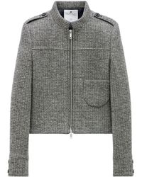 Courreges - Caviar Wool Tailored Jacket - Lyst