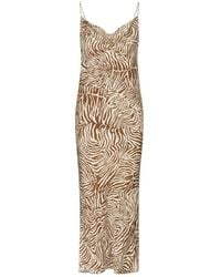 Samsøe & Samsøe - Jurk Met Zebraprint En Col - Lyst