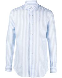 Mazzarelli - Striped Long-sleeve Shirt - Lyst