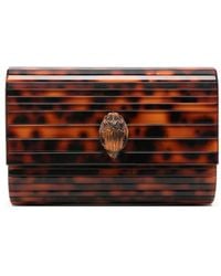 Kurt Geiger - Party Eagle Tortoiseshell-Effect Mini Clutch Bag - Lyst