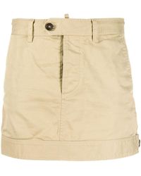 DSquared² Minirock mit Knöpfen - Braun