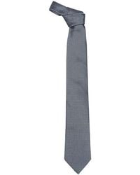 ZEGNA - Geometric-Pattern Silk Tie - Lyst