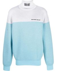 VTMNTS - Raised-Logo Two-Tone Jumper - Lyst