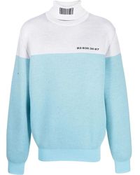 VTMNTS - Raised-Logo Two-Tone Jumper - Lyst
