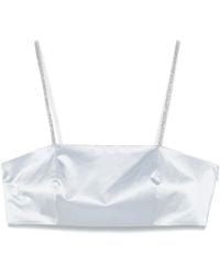 Peserico - Top Crop Con Decorazione - Lyst