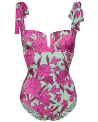 La DoubleJ - Floral Print Swimsuit - Lyst