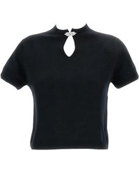 Barrie - Rhinestone-Embellished Keyhole Top - Lyst