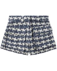 IRO - Kurze Tyana Tweed-Shorts Aus Lurex - Lyst