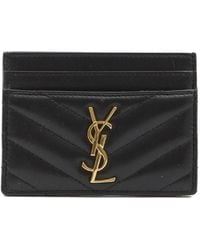 Saint Laurent - Cassandre Leather Wallet - Lyst