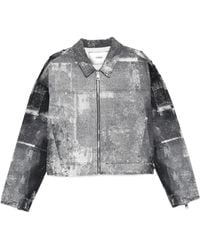 Purple Brand - Carpenter Palms Patterned Zip Jacket - Lyst