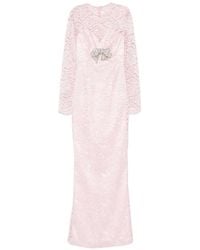 SILK LOVE & LACE - Bow-Detail Lace Dress - Lyst