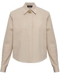 Fabiana Filippi - Boxy Knot-Detail Long-Sleeve Shirt - Lyst